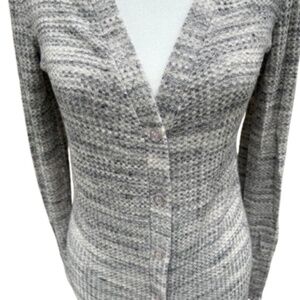 Beyond Yoga Long Knit Duster Cardigan – Heather Grey – Size S